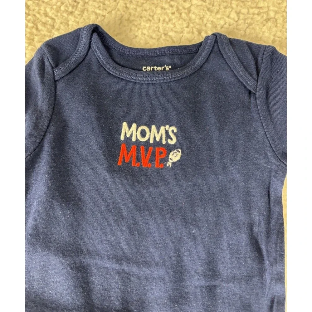 Carter’s Baby Boy Bodysuits 12M Lot of 2 – Cute Sayings